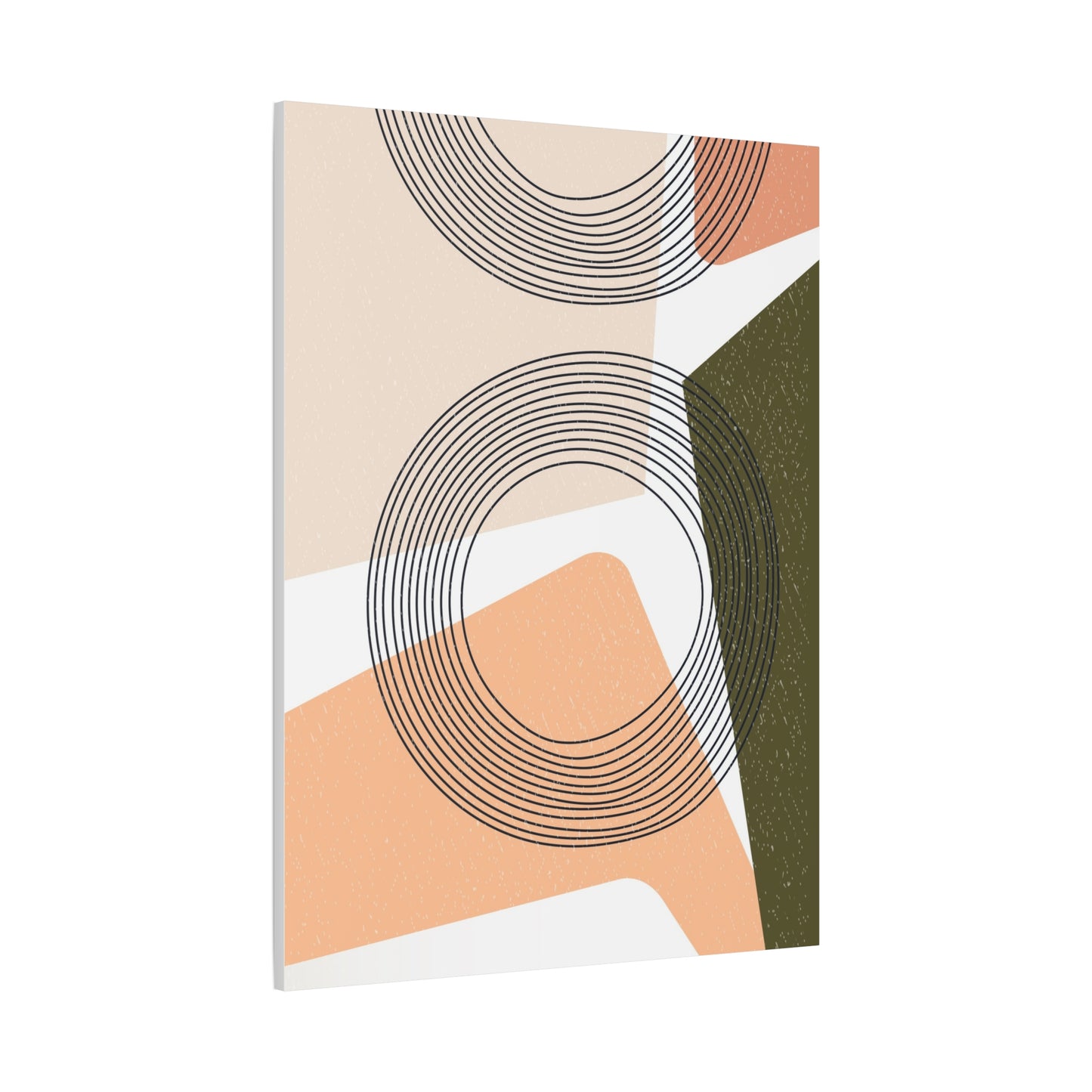 Minimal Pink Line Art Set 1.2 - Matte Canvas Decor with Minimalist Leaf Design