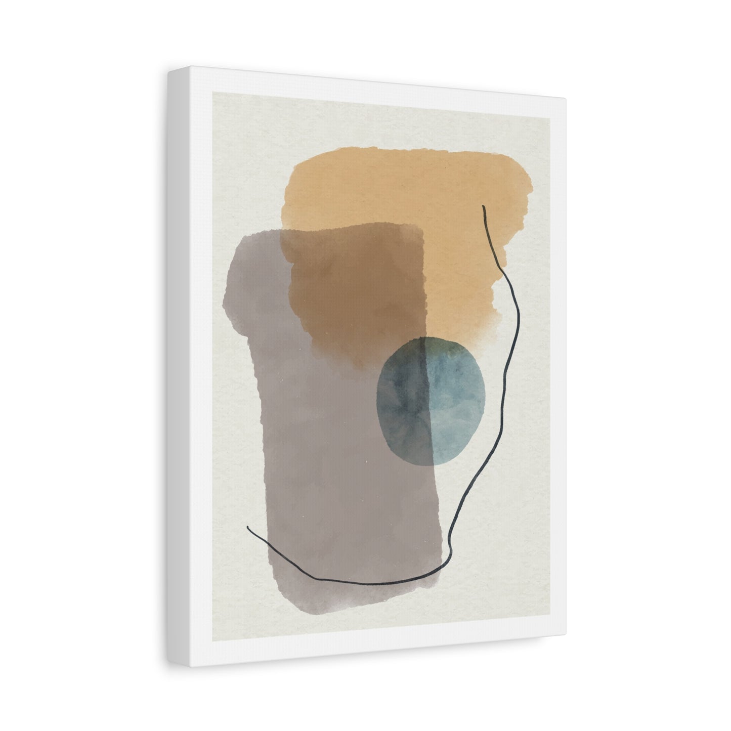 Blue Tone Watercolor Brush Art Set 1.3 - Canvas Decor