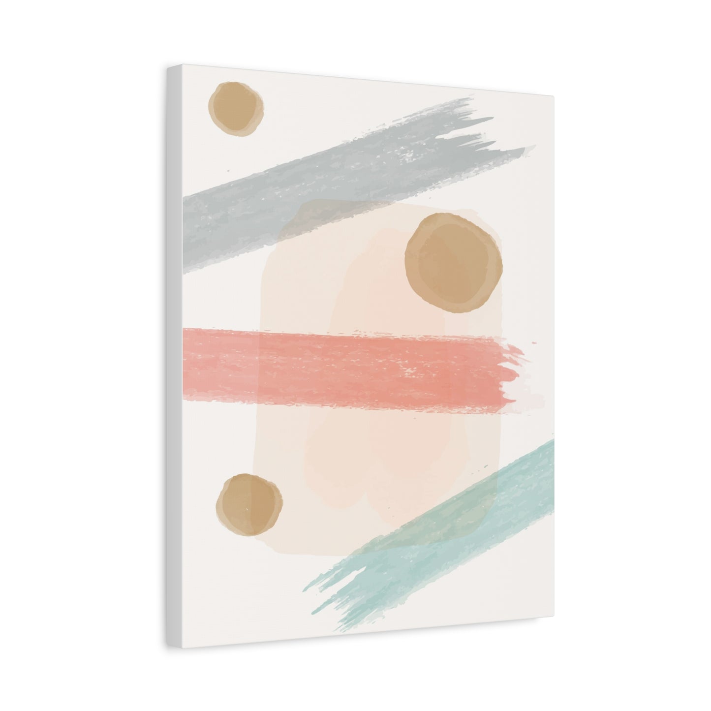 Pastel Pulse Art Set 1.1 - Matte Canvas Decor with Minimalist Leaf Design