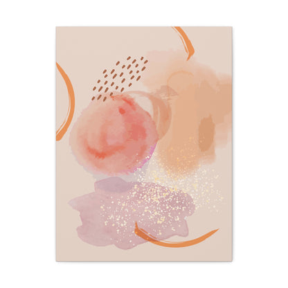 Sunlit Spark Art Set 1.2 - Matte Canvas Decor with Minimalist Leaf Design