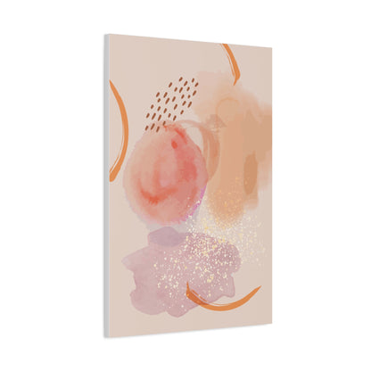 Sunlit Spark Art Set 1.2 - Matte Canvas Decor with Minimalist Leaf Design