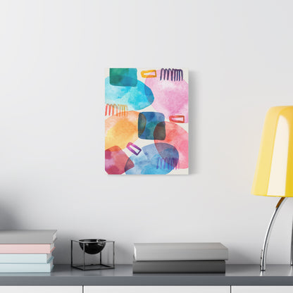 Liquid Calm Art Set 1.3- Matte Canvas Decor with Minimalist Leaf Design