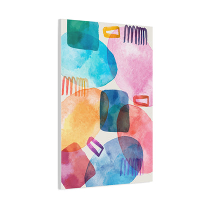 Liquid Calm Art Set 1.3- Matte Canvas Decor with Minimalist Leaf Design
