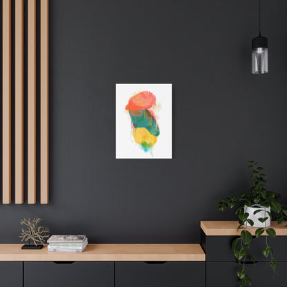 Watercolor Painting Set 1.1 - Matte Canvas Decor with Minimalist Leaf Design