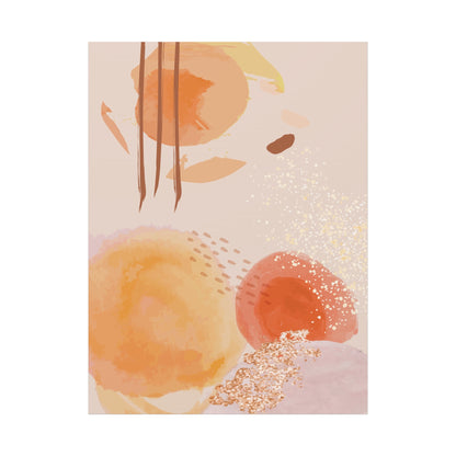Sunlit Spark Art Set 1.3 - Matte Canvas Decor with Minimalist Leaf Design