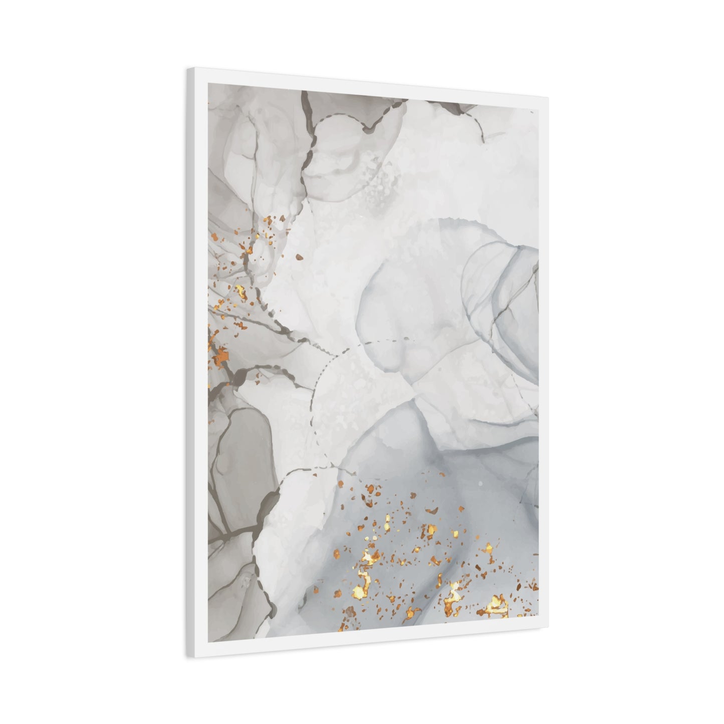 Ash Dust Art Set 1.3 - Matte Canvas Decor with Minimalist Leaf Design