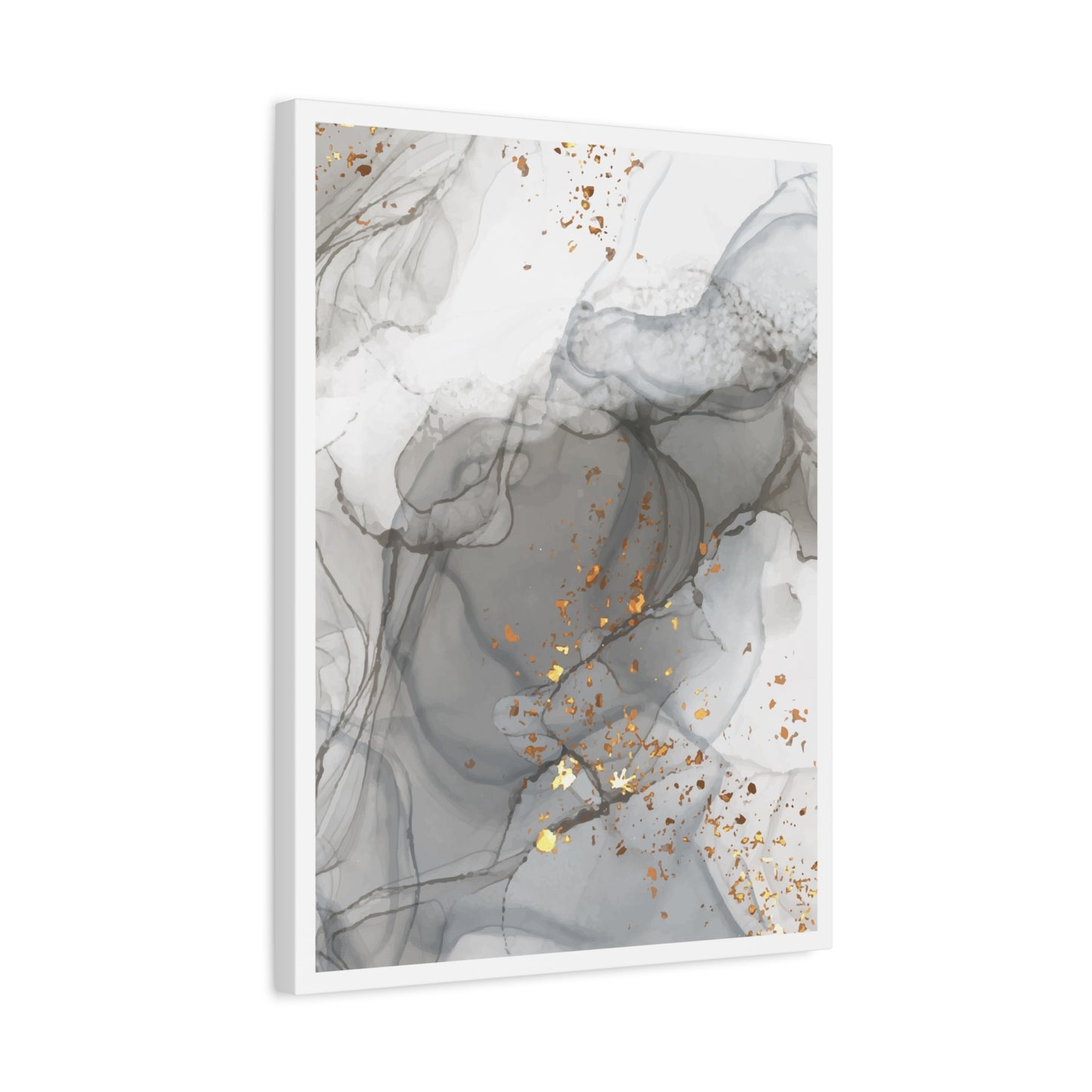 Ash Dust Art Set 1.2 - Matte Canvas Decor with Minimalist Leaf Design
