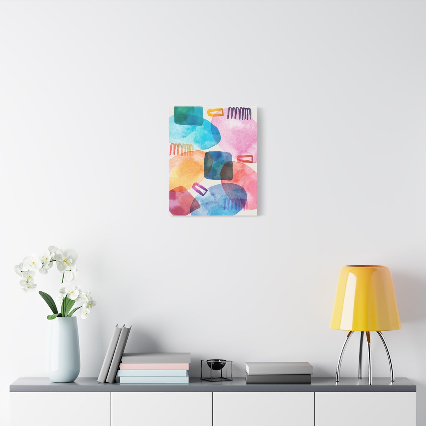 Liquid Calm Art Set 1.3- Matte Canvas Decor with Minimalist Leaf Design