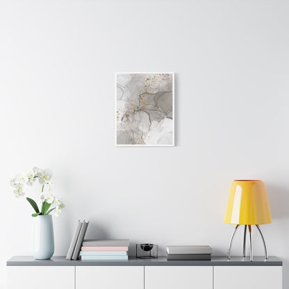 Ash Dust Art Set 1.1 - Matte Canvas Decor with Minimalist Leaf Design