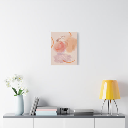 Sunlit Spark Art Set 1.2 - Matte Canvas Decor with Minimalist Leaf Design
