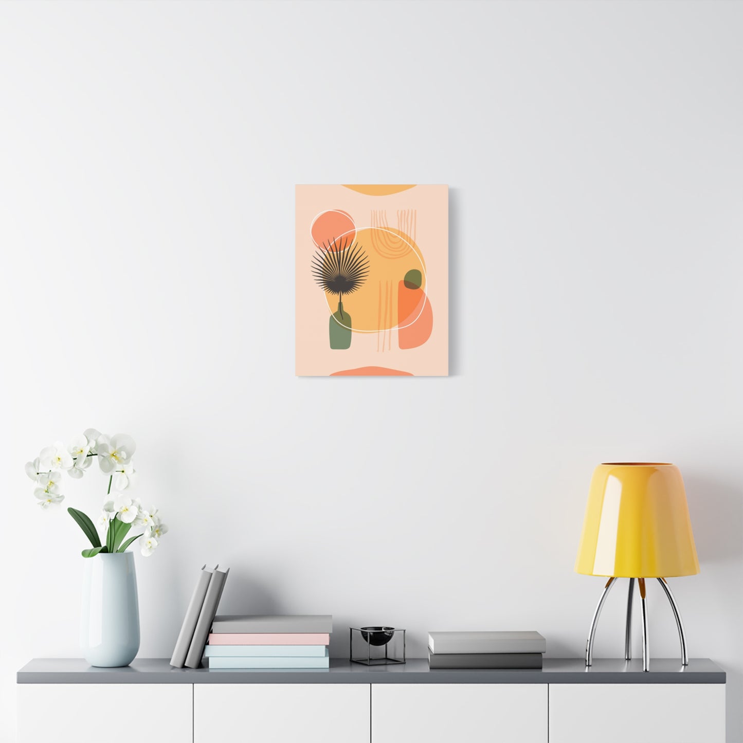 Sunway Minimal Art Set 1.1 - Matte Canvas Decor with Minimalist Leaf Design