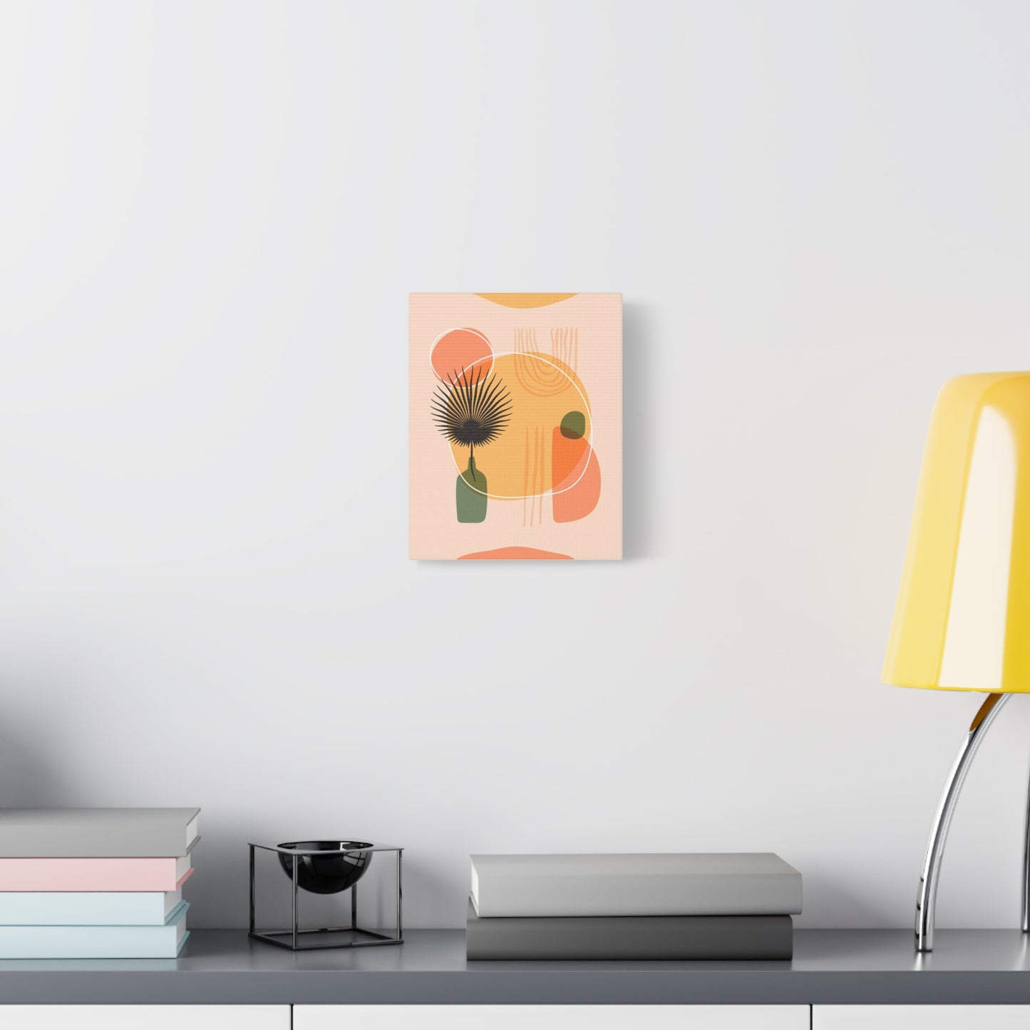 Sunway Minimal Art Set 1.1 - Matte Canvas Decor with Minimalist Leaf Design