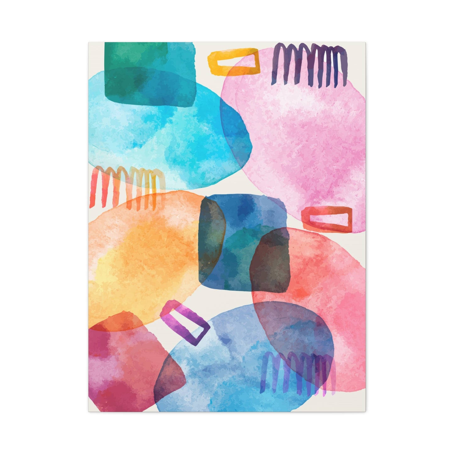 Liquid Calm Art Set 1.3- Matte Canvas Decor with Minimalist Leaf Design