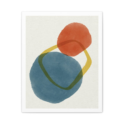 Wander Brush Art 1.2 - Matte Canvas Decor with Minimalist Leaf Design