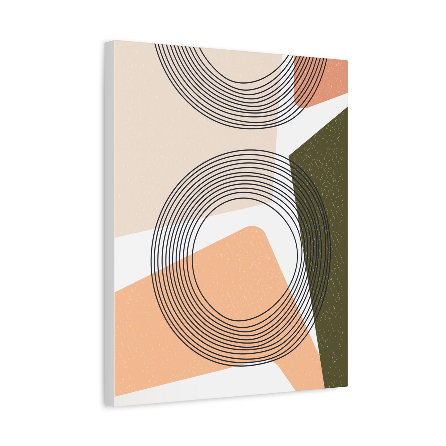 Minimal Pink Line Art Set 1.2 - Matte Canvas Decor with Minimalist Leaf Design