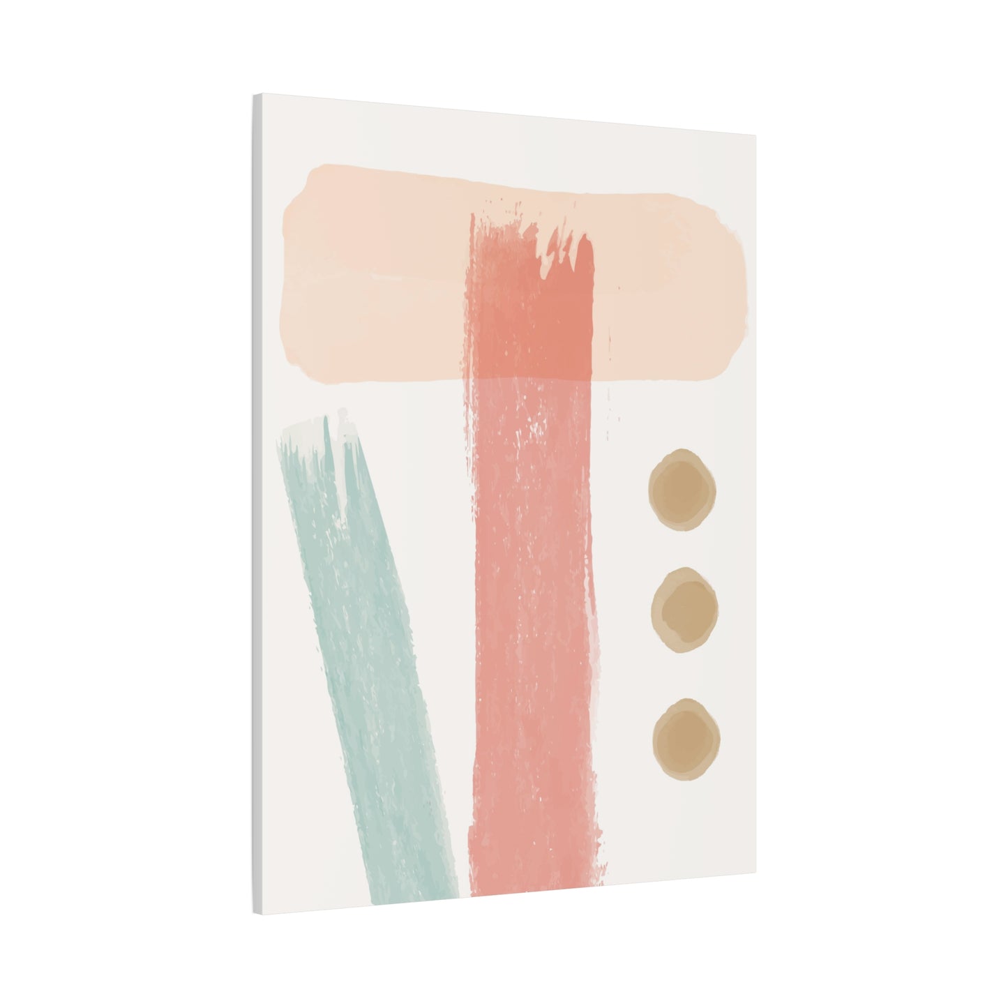 Pastel Pulse Art Set 1.3- Matte Canvas Decor with Minimalist Leaf Design