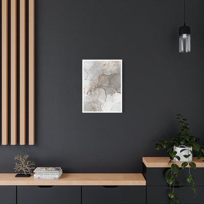 Ash Dust Art Set 1.1 - Matte Canvas Decor with Minimalist Leaf Design