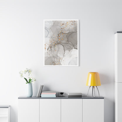 Ash Dust Art Set 1.1 - Matte Canvas Decor with Minimalist Leaf Design