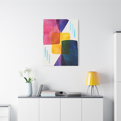 Liquid Calm Art Set 1.1 - Matte Canvas Decor with Minimalist Leaf Design