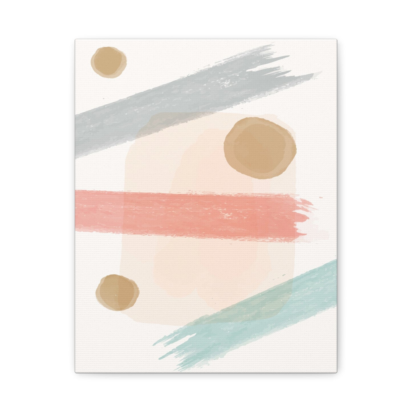 Pastel Pulse Art Set 1.1 - Matte Canvas Decor with Minimalist Leaf Design