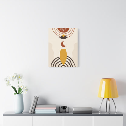 Nocturne Petal Art Set 1.3 - Matte Canvas Decor with Minimalist Leaf Design