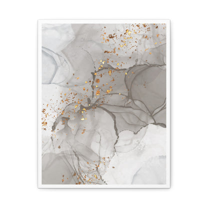 Ash Dust Art Set 1.1 - Matte Canvas Decor with Minimalist Leaf Design
