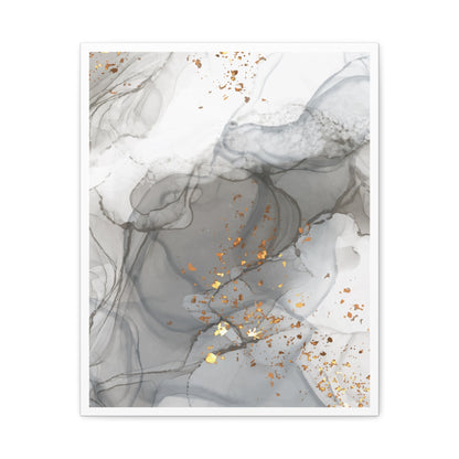 Ash Dust Art Set 1.2 - Matte Canvas Decor with Minimalist Leaf Design