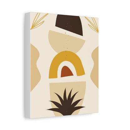 Nocturne Petal Art Set 1.1 - Matte Canvas Decor with Minimalist Leaf Design