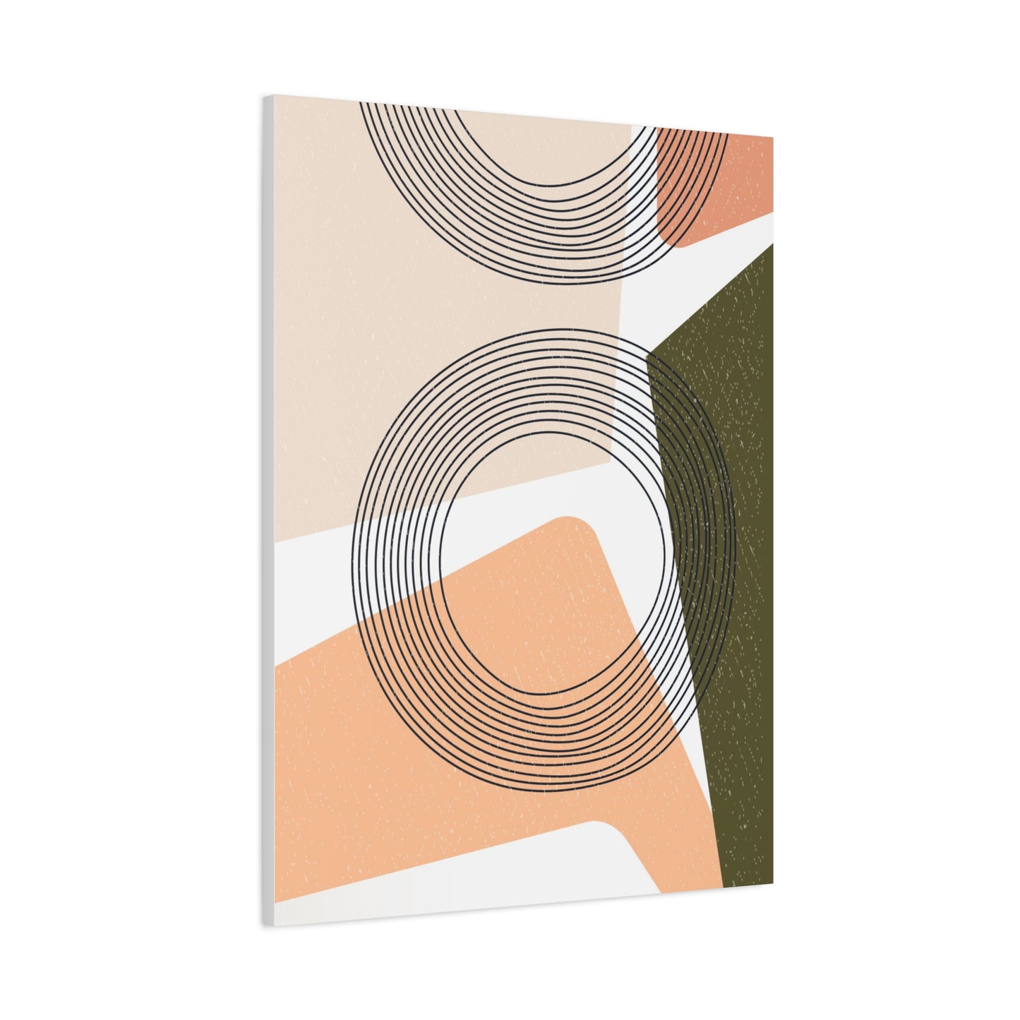 Minimal Pink Line Art Set 1.2 - Matte Canvas Decor with Minimalist Leaf Design