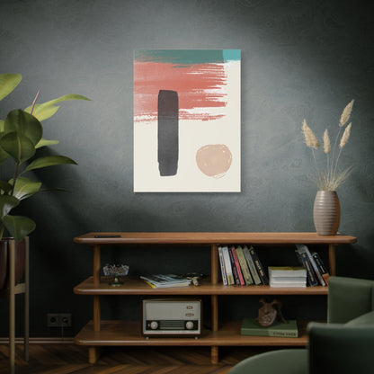 Soft Dune Palette Art Set 1.2 - Matte Canvas Decor with Minimalist Leaf Design