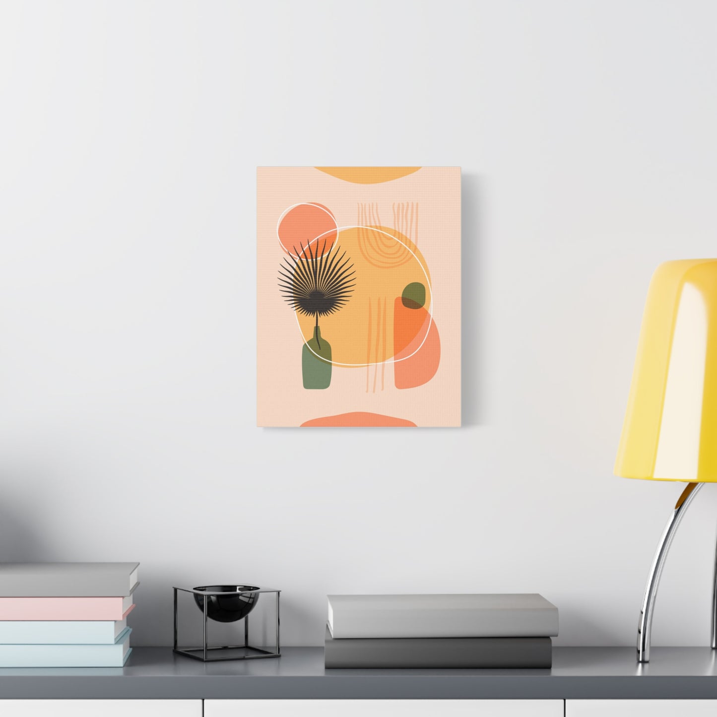 Sunway Minimal Art Set 1.1 - Matte Canvas Decor with Minimalist Leaf Design