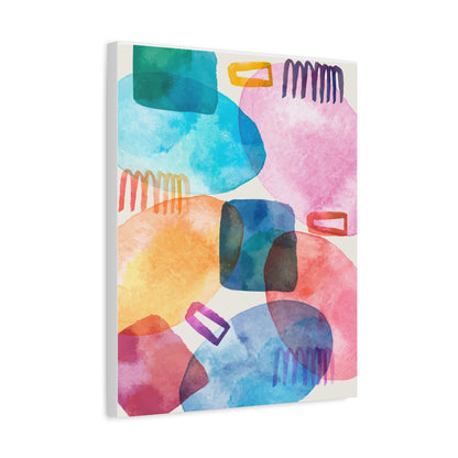 Liquid Calm Art Set 1.3- Matte Canvas Decor with Minimalist Leaf Design