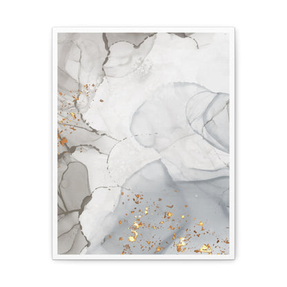 Ash Dust Art Set 1.3 - Matte Canvas Decor with Minimalist Leaf Design
