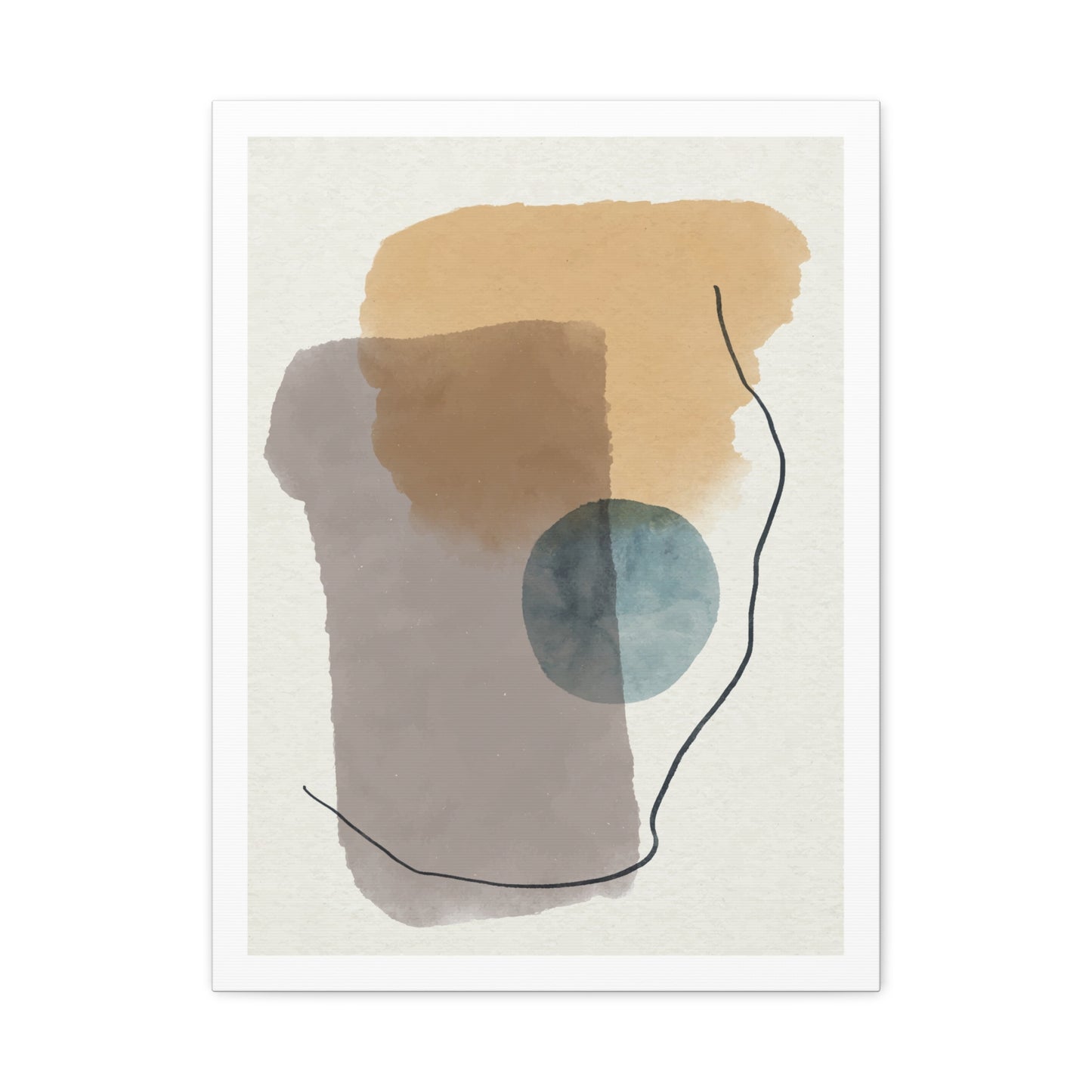 Blue Tone Watercolor Brush Art Set 1.3 - Canvas Decor