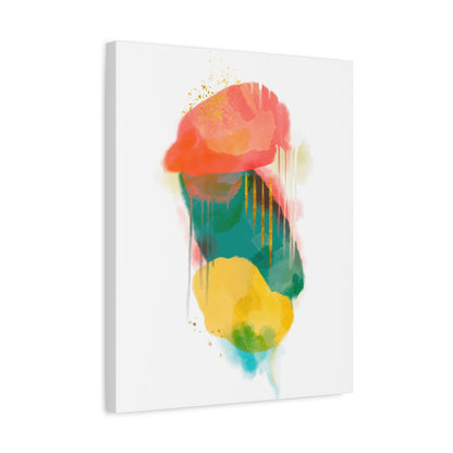 Watercolor Painting Set 1.1 - Matte Canvas Decor with Minimalist Leaf Design