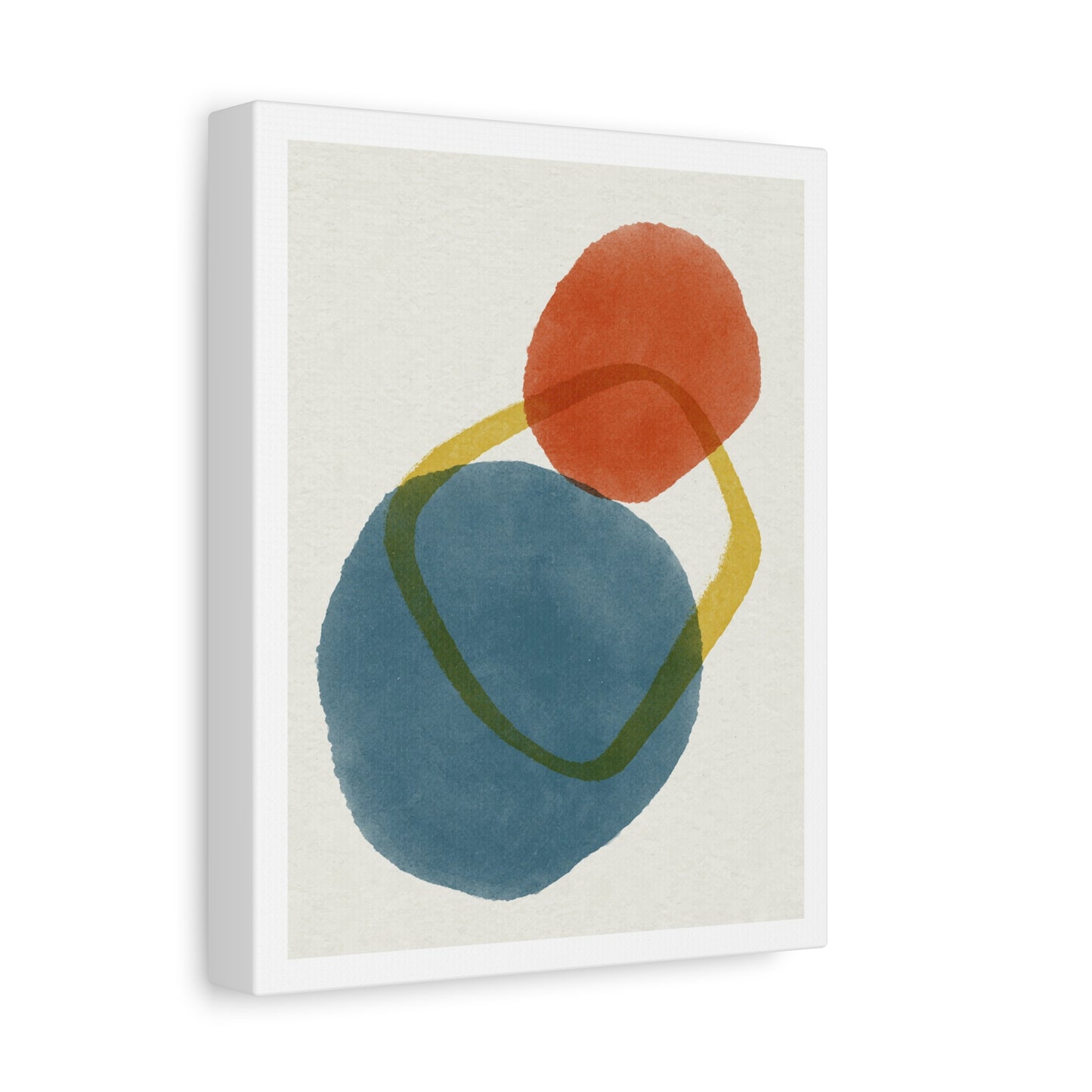 Wander Brush Art 1.2 - Matte Canvas Decor with Minimalist Leaf Design