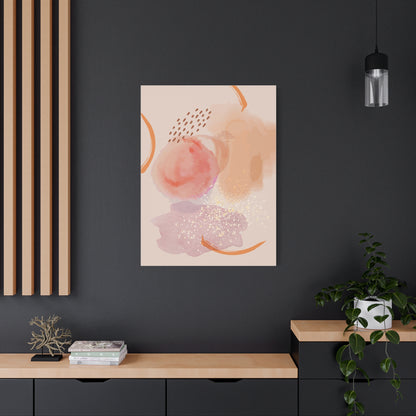 Sunlit Spark Art Set 1.2 - Matte Canvas Decor with Minimalist Leaf Design