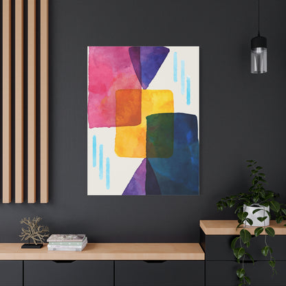 Liquid Calm Art Set 1.1 - Matte Canvas Decor with Minimalist Leaf Design