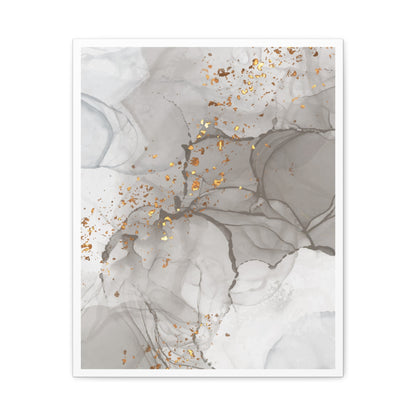 Ash Dust Art Set 1.1 - Matte Canvas Decor with Minimalist Leaf Design