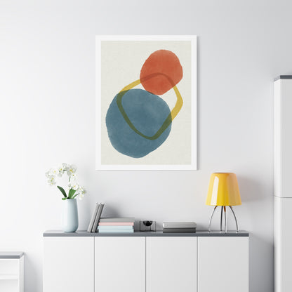 Wander Brush Art 1.2 - Matte Canvas Decor with Minimalist Leaf Design