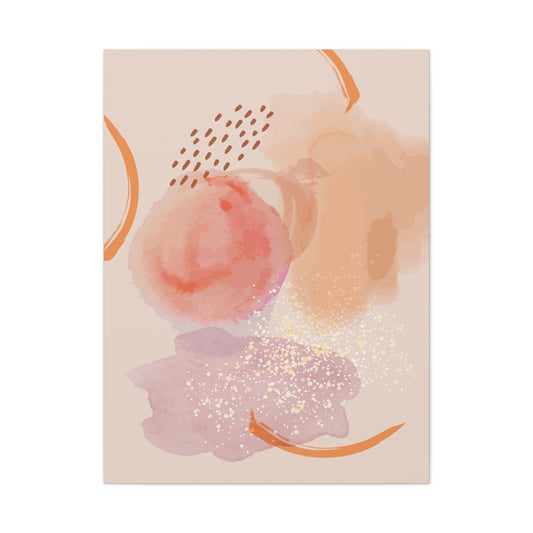Sunlit Spark Art Set 1.2 - Matte Canvas Decor with Minimalist Leaf Design