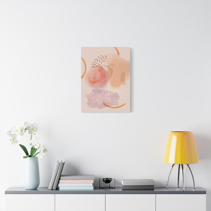 Sunlit Spark Art Set 1.2 - Matte Canvas Decor with Minimalist Leaf Design
