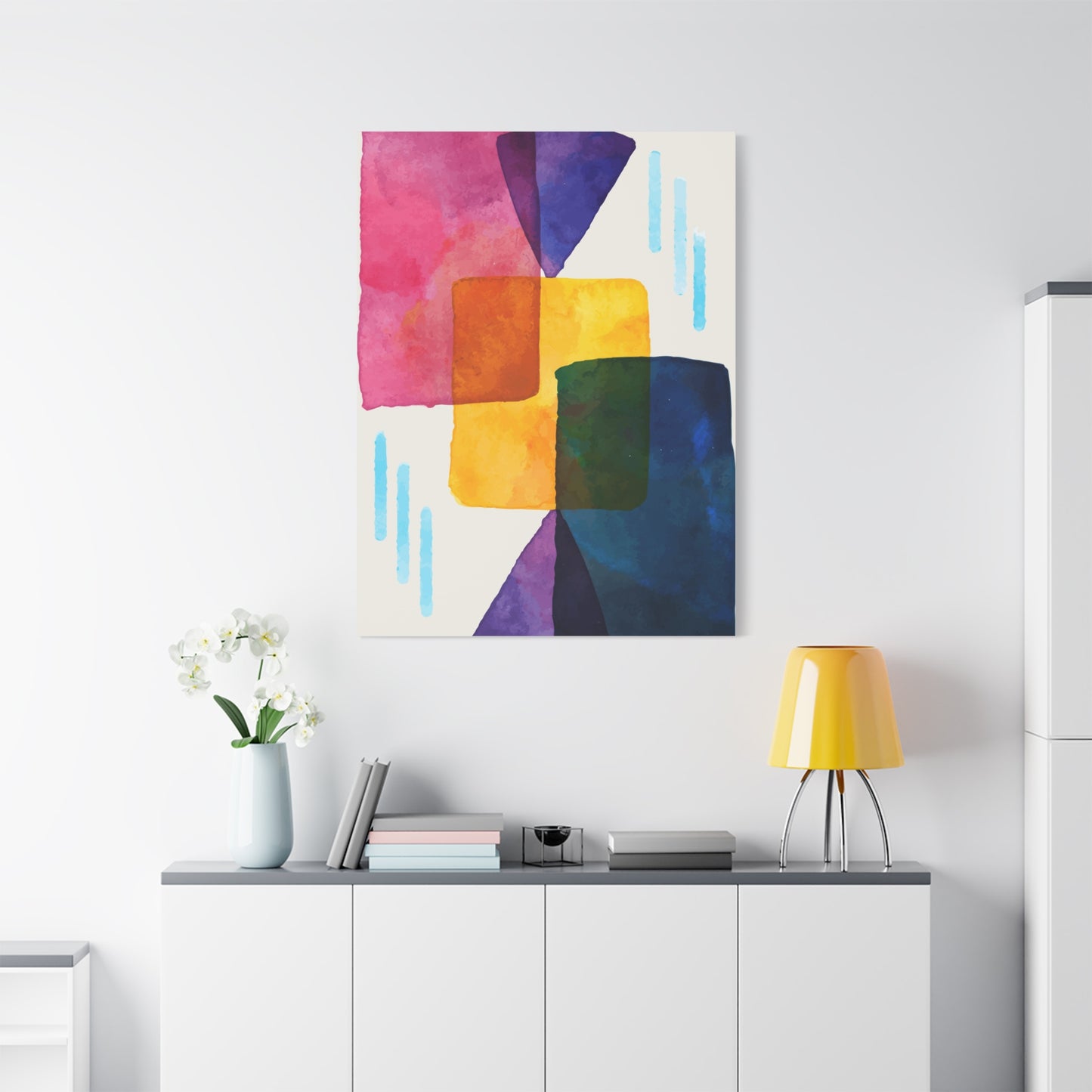 Liquid Calm Art Set 1.1 - Matte Canvas Decor with Minimalist Leaf Design