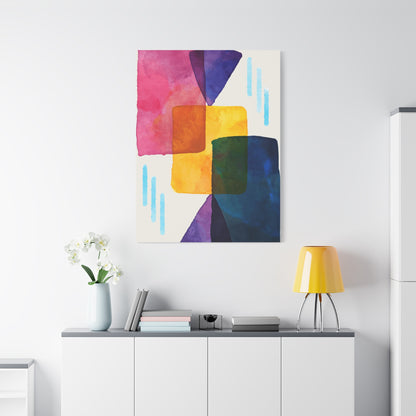 Liquid Calm Art Set 1.1 - Matte Canvas Decor with Minimalist Leaf Design