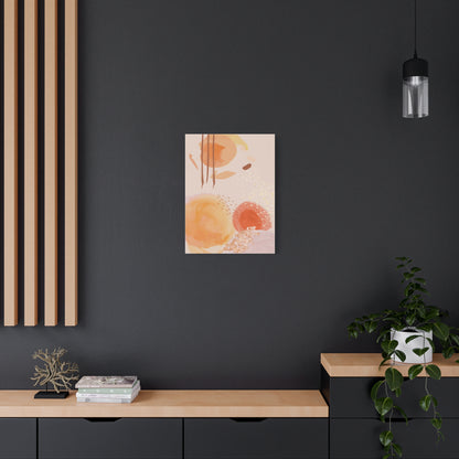 Sunlit Spark Art Set 1.3 - Matte Canvas Decor with Minimalist Leaf Design