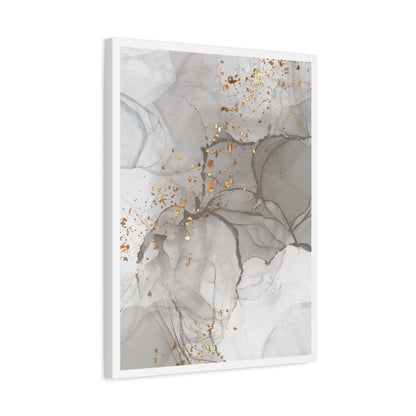 Ash Dust Art Set 1.1 - Matte Canvas Decor with Minimalist Leaf Design