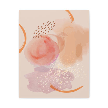 Sunlit Spark Art Set 1.2 - Matte Canvas Decor with Minimalist Leaf Design