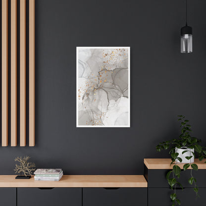 Ash Dust Art Set 1.1 - Matte Canvas Decor with Minimalist Leaf Design