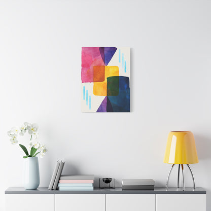 Liquid Calm Art Set 1.1 - Matte Canvas Decor with Minimalist Leaf Design