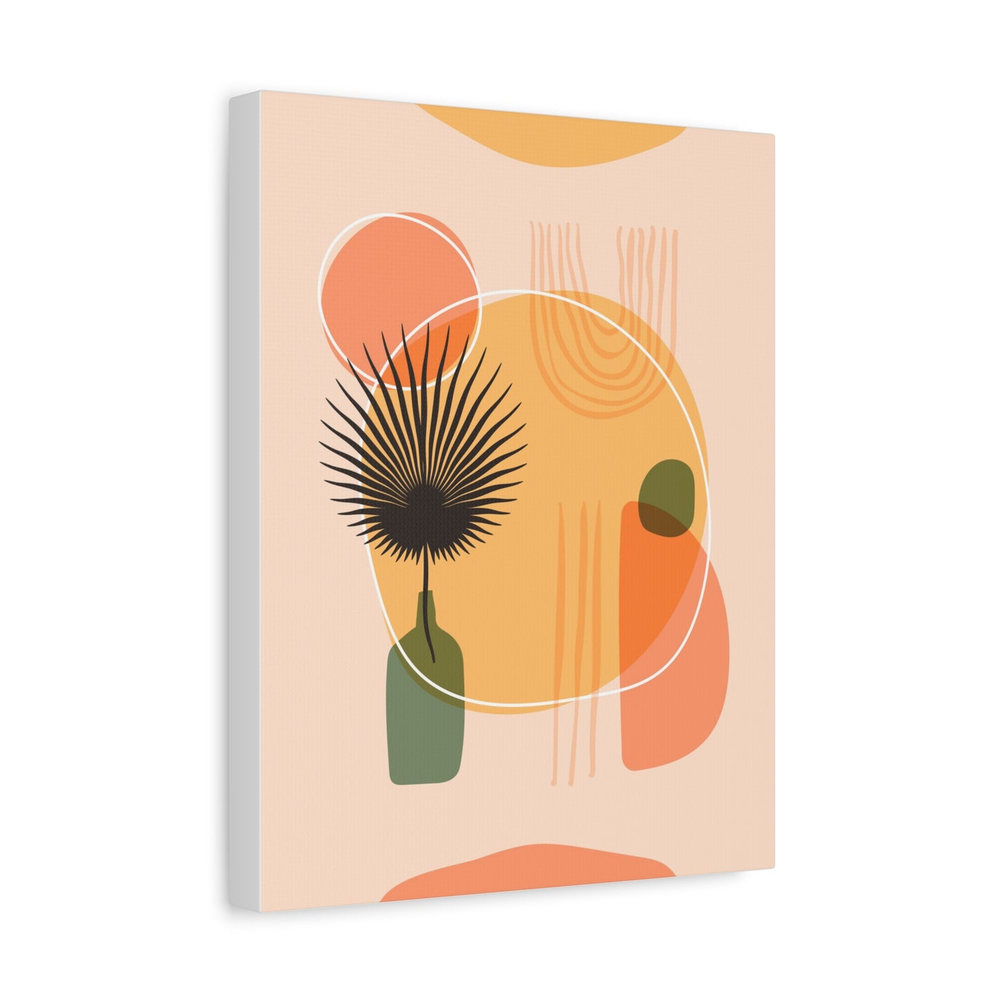 Sunway Minimal Art Set 1.1 - Matte Canvas Decor with Minimalist Leaf Design